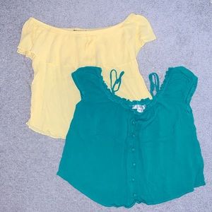 2 summer tops. Both in EUC.